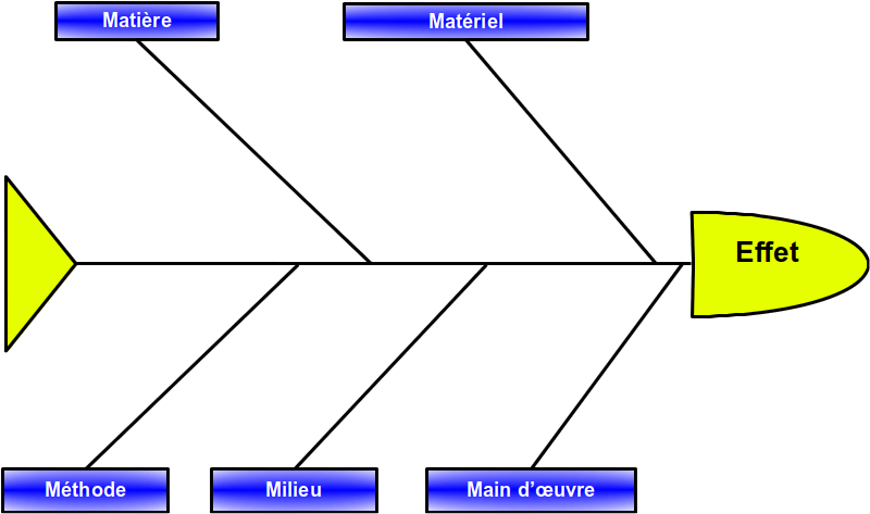 Diagramme causes-effet vierge